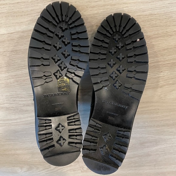 🤎🖤Burberry🤎🖤Allostock Leather Vintage Check Chelsea Booties - Picture 7 of 12